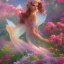 Placeholder: bright fairy in a flowery landscape synthwave, colorful, psychedelic, artstation, concept fairy art, smooth, extremely sharp detail, finely tuned detail, ultra high definition, 8 k