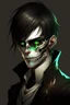 Placeholder: male, half-elf, young, noble, costume, half skull mask, pale skin color