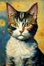 Placeholder: Porträt einer Katze von Van Gogh