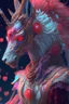 Placeholder: Valentine Kitsune Horse alien,FHD, detailed matte painting, deep color, fantastical, intricate detail, splash screen, complementary colors, fantasy concept art, 32k resolution trending on Artstation Unreal Engine 5