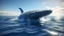 Placeholder: Big whale in sea 3d