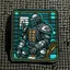 Placeholder: chessboard knight piece in the style of cyber punk as a velcro patch