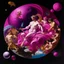 Placeholder: A purplish magenta cosmic kingdom in a galaxy painted by Michelangelo di Lodovico Buonarroti Simoni