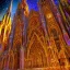 Placeholder: grand cathedral made of gingerbread and vibrant-colored rock candy, 8k resolution, centered, high-quality, ultrafine-detail, ornate, digital art, flickering light, baroque, detailed matte, volumetric lighting, illustration, 3D octane render, brian froud, howard lyon, George Grie, greg rutowski,