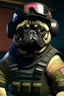 Placeholder: rook from Rainbow Six Siege as a pug