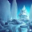 Placeholder: castello di cristallo bianco e oro ， cascata, diamanti, aurora boreale, ice and snow, blue and white, sole liscio e luminoso ， atmosfera di luce soffusa, effetto luce ， vaporwave colorato, concept art, dettaglio liscio ed estremamente nitido, dettaglio finemente regolato, altissima definizione , 8 k, motore irreale 5, messa a fuoco ultra nitida