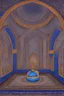 Placeholder: inside a Moghul mosque by artist "Luminous Lapislazuli",by artist "Noctilucent Nacre"