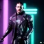 Placeholder: Actor, tom hardy, blade runner style, rain, fog, neon ambient, gradient color, clean skin, circuits, latex coat, cyber punk, neon, tubes, portrait, studio photo, unreal engine 5, smooth color, 16 bit, god lights, ray tracing, RTX, lumen lighting, ultra deatail, volumetric lighting, 3d, finely drawn, hd.