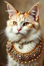 Placeholder: cats wearing extremely detailed diamons and jewellery all over