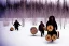 Placeholder: Northern Native man with haunted kids running in the background, indigenous, birch-bark face-cover, Kekripukki, carrying drums made of birch-park, Scary Horns, Midwinter, Ghost, Mystic, Haunted Children, The children are dead, Witch, Wizard, Sage, Traditional Costumes, Full Face Painted colorfully. Arctic Hills, Strange trees, Haunting Atmosphere, Crazy, North-Carelia, Karelia, Karjala, Karjalainen, traditional Carelian costumes, black tears,