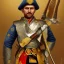 Placeholder: ukrainian cossack holding saber