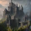 Placeholder: lord of the ring, biggest dark castle, in the morning, 8k, finely detailed, photo realistic