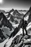 Placeholder: alpinist in the alpes blacks