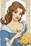 Placeholder: Belle from the movie "The Beauty and the Beast" on a light background