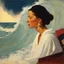 Placeholder: [art by Norman Rockwell, surf at Nazare] In the flickering candlelight, Roupinho would sit in silence, his eyes fixed upon the serene countenance of the Black Madonna. He would study the delicate features, the gentle curve of her smile, and the compassion that seemed to emanate from her eyes. It was as if she understood the struggles that plagued his heart and offered solace in return. As he rose from his knees, Roupinho would press a kiss to the hilt of his sword, his lips brushing against the