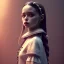 Placeholder: Full body, 3d render,Jenna Ortega, Wednesday addams 1800's women style, 1800's hair style, 1800's women clothes style, hyper realistic, octane render, unreal engine 5, 8k, palace background, uhd