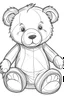 Placeholder: outline art for Cub (Bear) coloring pages with sitch, white background, Sketch style, full body, only use outline, toddlers style, clean line art, white background, no shadows and clear and well outlined.