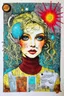 Placeholder: Language is a virus; Lowbrow Mixed Media collage
