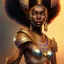 Placeholder: sango fantasy, fantasy magic, intricate, sharp focus, illustration, highly detailed, digital painting, concept art, matte, masterpiece head sexy view black African beauty black afro hair earth lady Golden falcon head Egyptian princess