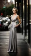 Placeholder: photography of a beautiful anorexic woman, silver satin blouse, megyn kelly show