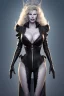 Placeholder: Kim Basinger as evil queen in black leather, busty, cleavage, curvy, angry, stern look. character design by cory loftis, fenghua zhong, ryohei hase, ismail inceoglu and ruan jia. unreal engine 5, artistic lighting, highly detailed, photorealistic, fantasy