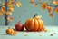 Placeholder: 3D illustration Thanksgiven banner, art, autumn, background, banner, card, cartoon, apple, happy, holiday, pumpkin, turkish, blender, c4d, octane render , disney style 3d light, Zbrush sculpt, concept art, Zbrush high detail, pinterest Creature Zbrush HD sculpt, neutral lighting, 8k detail