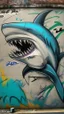 Placeholder: graffiti art - write Shark