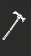 Placeholder: modern claw hammer, detailed line drawing with thick outline, vector