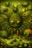 Placeholder: weird insects in a magic forest - style by Naoto Hattori - colorful, high definition, very detailed, high focus, very sharp