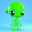 Placeholder: cute alien 3D