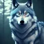 Placeholder: depth of field, wolf, extreme detail,ultra realistic,scary, red and blue eyes, Photorealism, macro lens 40mm,bokeh, cinema4d, 8k, unreal engine 5, redshift render, octane render