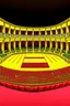 Placeholder: 3D shot of the show area in a traditional theater, and the arena is square or rectangular in shape