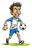 Placeholder: Anthony Gordon English soccer player cartoon 2d