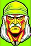 Placeholder: face Hulk Hogan Professional wrestler cartoon 2d