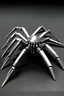 Placeholder: Knife blade spider,sharp blade legs,vertical hinged knives leg segments