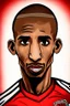 Placeholder: Talisca Brazilian football player cartoon 2d