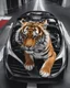 Placeholder: Combination of tiger and sports car