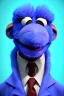 Placeholder: Waist up muppet Portrait, joe Biden as muppet doll, Blue suit, photo studio, blue background, unreal engine 5, concept art, art station, god lights, ray tracing, RTX, lumen lighting, ultra detail, volumetric lighting, 3d.