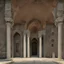 Placeholder: in an dark dirty underground civilization with many buildings pueblo, greek, and islamic architecture