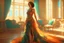 Placeholder: brunette woman standing in an elegant living room in a beautiful peacock feather dress in sunshine Weight:1 8k resolution concept art by Greg Rutkowski dynamic lighting hyperdetailed intricately detailed Splash art trending on Artstation triadic colors Unreal Engine 5 volumetric lighting Alphonse Mucha WLOP Jordan Grimmer orange and teal Weight:0.9