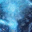 Placeholder: 16K resolution sharp concept art with a light shiny golden circle in its center which is surrounded by a lot of very tiny epic fantasy blue ice flowers and a lot of very tiny snowflakes, majestic, intricate, masterpiece, insanely detailed, cinematic smooth, intricate details , iridescent accents