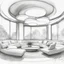 Placeholder: Modern “small” circular coffee table design, sketch