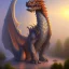 Placeholder: giant dragon by Thomas Kinkade