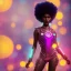 Placeholder: full body shot, masterpiece, best quality, family of three, black skinned, sparkling eyes, fluorescent skin, colorful makeup, afroamerican , highly detailed body, afrofuturism, scifi, sun light, 4K, RAW, depth of field, high contrast, realistic details, 24mm