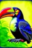 Placeholder: Toucan bird full body, digital art, photo, illustration, digital painting,oil painting, smooth, sharp focus, highly detailed