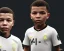 Placeholder: Kylian Mbappé as a child, 3d art, baby face portrait, smile, 8k resolution