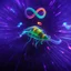 Placeholder: infinity symbol ∞ with vibrant single Bioluminescent Plankton in water, striking, neon, chiaroscuro, dramatic, captivating, powerful, fantasy, beautiful, octane render, 16k post-production, artstation: award-winning: atmospheric: commanding: fantastical: clarity: ultra quality: striking: brilliance: stunning colors: amazing depth; lens: f/11, 35mm