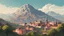 Placeholder: Iran. Istanbul. Vector. زیارتگاه کوچک. پرچم سبز. i. Iran. 2D animated. 1900 AD. Digital painting, inside. Minimal. Mountain. .شیخ. مکتب نقشبندی. Iran. ایران. کردستان. Naqshbandi. Monastery. Kurdistan. Stone house school. Students of jurisprudences. Old home school.