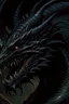 Placeholder: 90s dark fantasy art, illustration of a black dragon