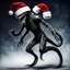 Placeholder: A xenomorph has become Santa Claus.